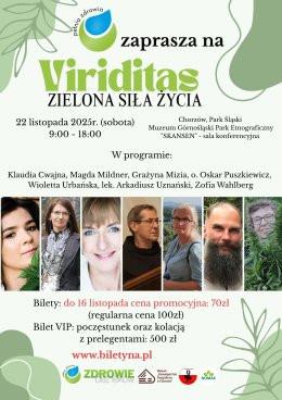 Chorzów Wydarzenie Festiwal Pełnia Zdrowia Viriditas - Zielona Siła Życia